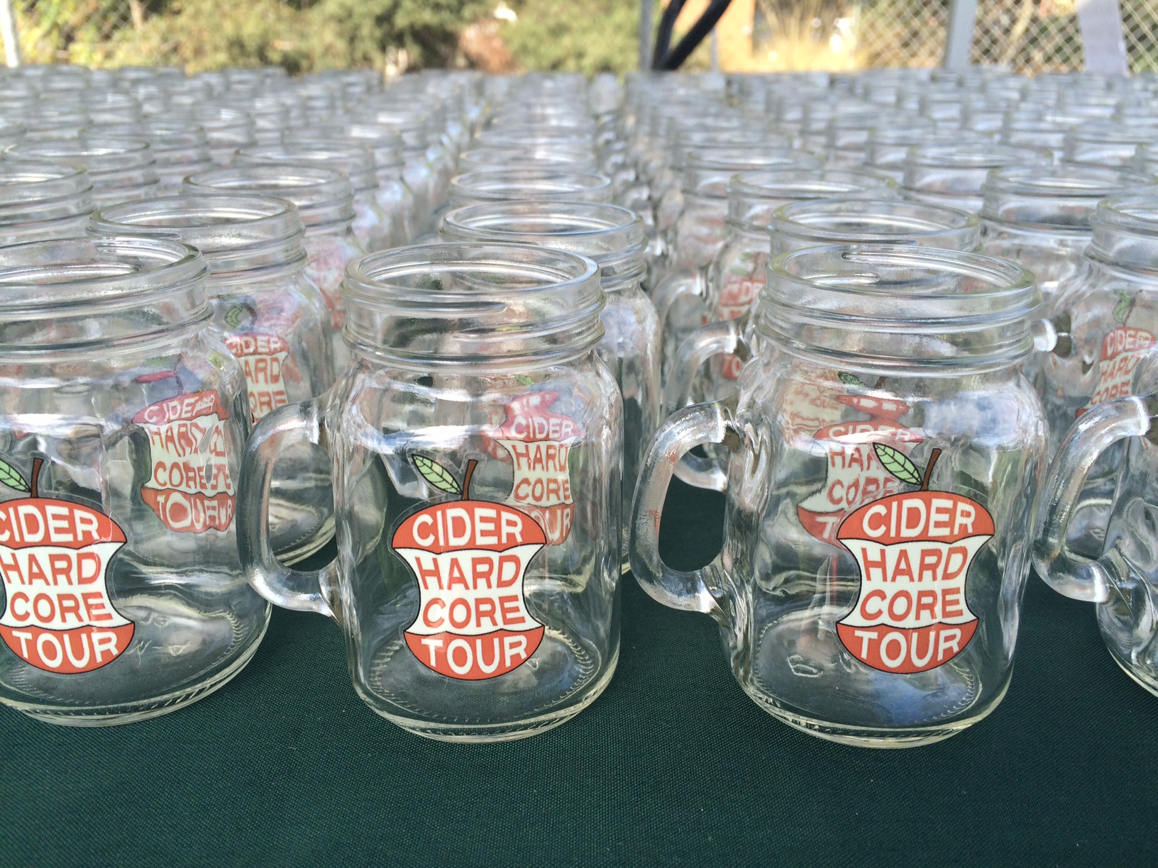 Hard Core Cider Tour tasting mugs