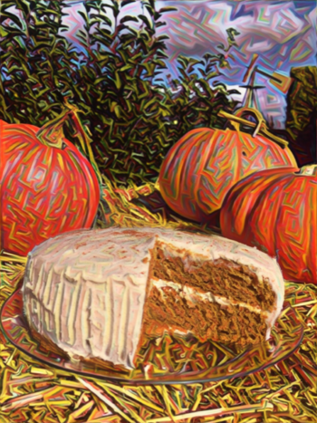 Brown-butter pumpkin cake photo