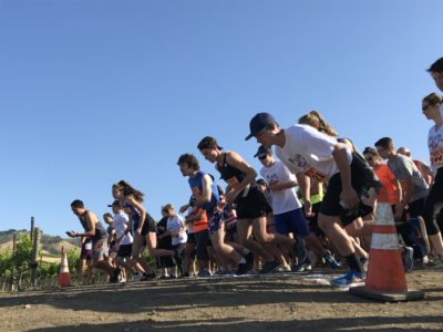 runners at starting line photo