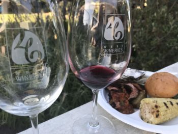 46 West Wineries wine glasses photo